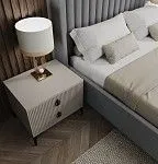 Тумба прикроватная Стелла светло серый камень | изображение 2