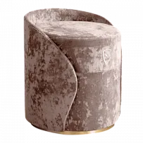 Пуф-тумба Розовая дымка (Crush) золото Sweet dreams PS-101