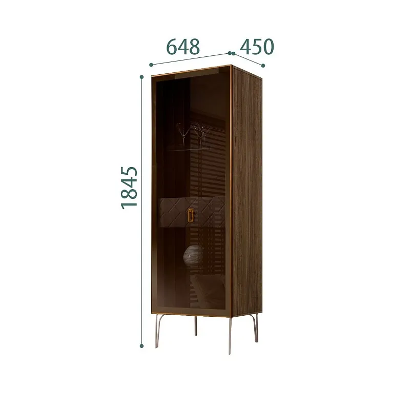Витрина Bogemia Woodline Fa (Мокка/Золото) БМВ1-1С
