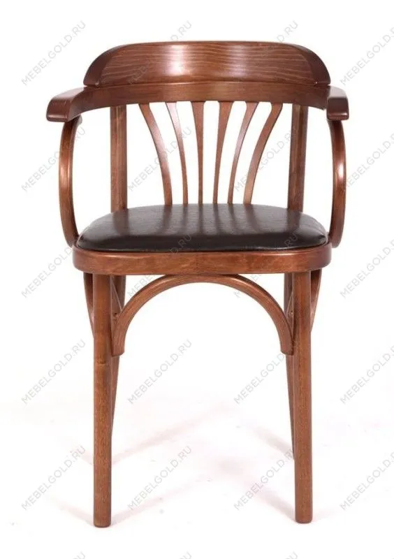 Стул Михаэль мягкий (средний тон, кожзам коричневый) | изображение 9