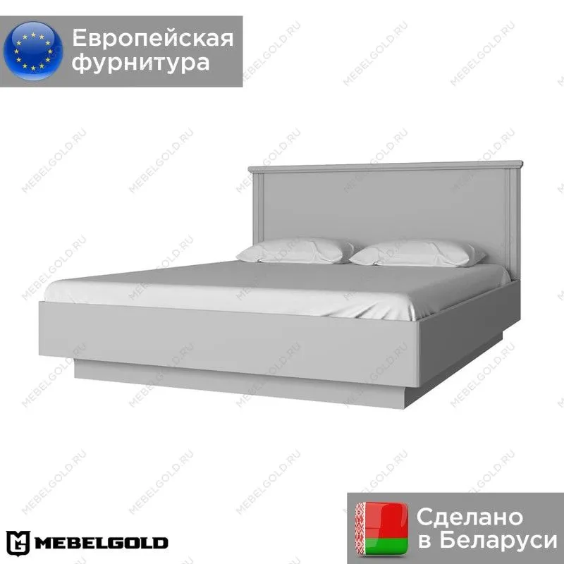 Кровать Валенсия 160 с подъемником серый | изображение 1