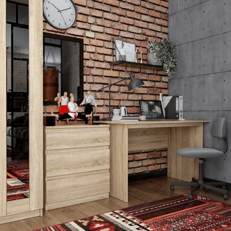 КАСТОР (KULLEN) стол письменный ИКЕА / IKEA 120х65 сонома | изображение 4