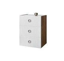 Комод Bogemia Woodline Fly Fi (Белый) (Lakobel/Хром) БМКМ-1