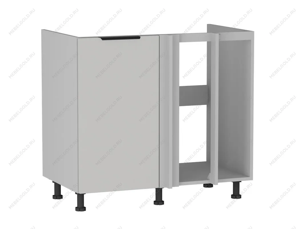 Стол под мойку угловой СМУ-100, Ватель (900*554*820) Экокожа Белый, 23913