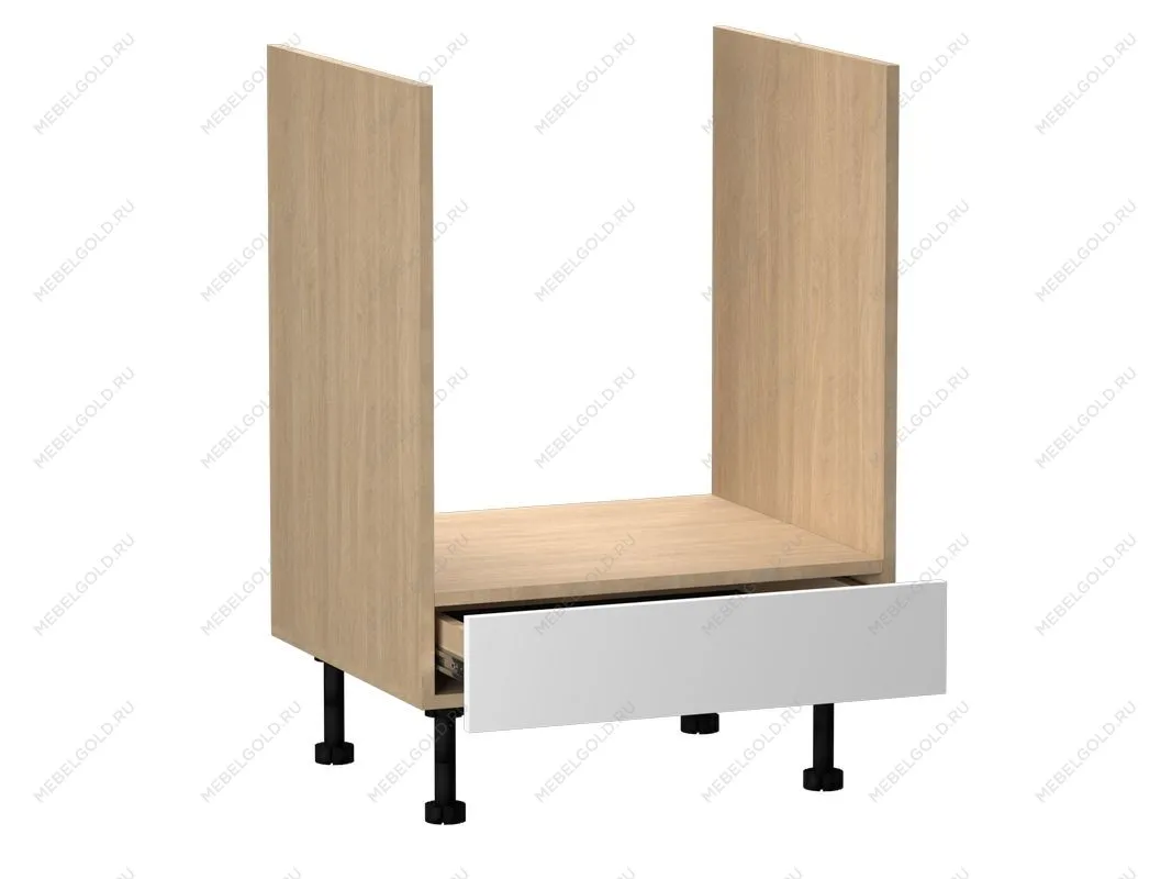 Стол под духовой шкаф СД-60, Женева (600*520*870) Дуб Палермо/Белый матовый, 22409 | изображение 1