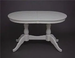 Стол обеденный Овальный-1300 (слоновая кость 9001)