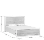 Кровать Коен LOZ140x200 ясень снежный | изображение 1