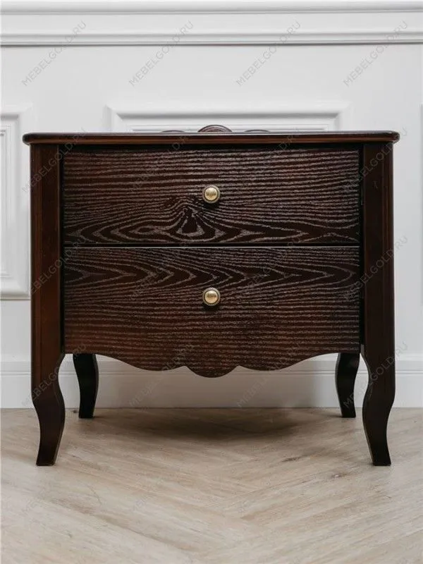 Тумбочка Версаль 2 ящика (орех)