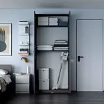 МАКС шкаф 2 двери 100х38х233 серый | изображение 3