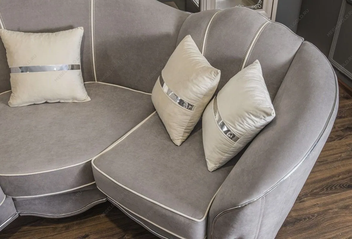 Диван Гравита угловой 2-у-1 серый серебро | изображение 4