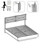 Накладка мягкая к кровати Джаз 160-2 | изображение 4