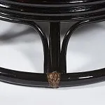 Кресло-качалка Papasan с подушкой Античный коричневый/оранжевый | изображение 3