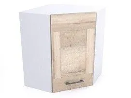 Шкаф угловой ШУ-60, Дублин (600*600*720) Дуб галифакс белый, 21650