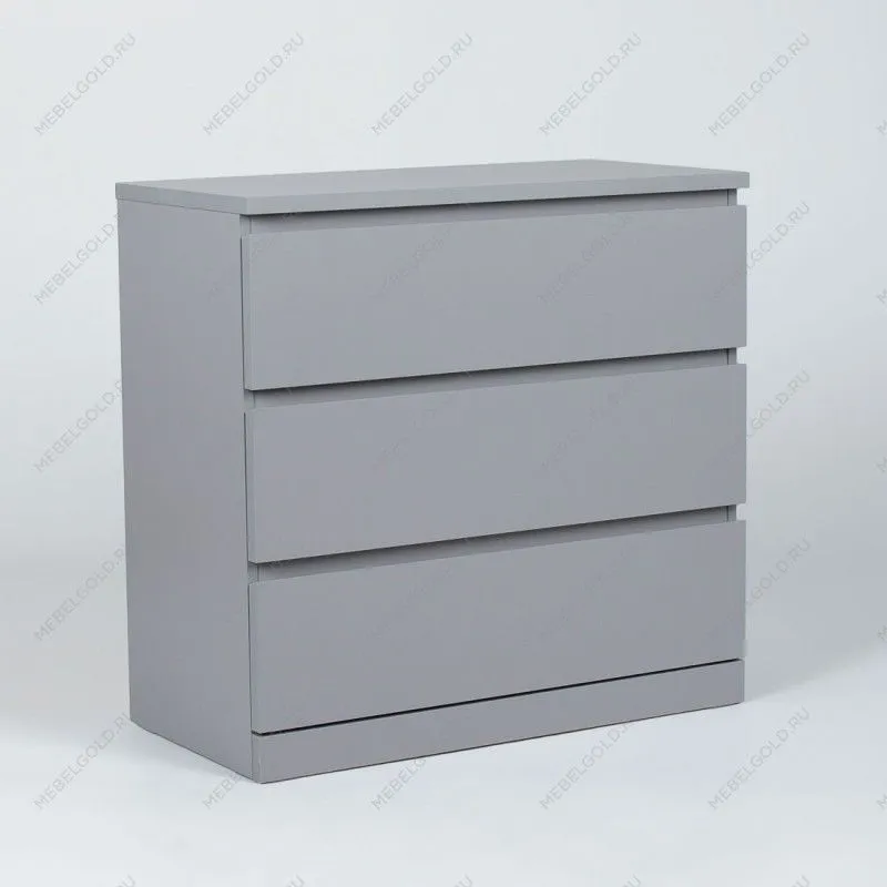 МАЛЬМ / VARMA Комод ИКЕА / IKEA 3 80х77х40, серый | изображение 1