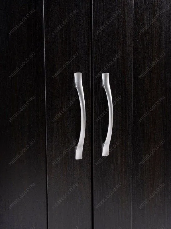 Шкаф Сириус, 3 двери и 1 ящик 117х50х190 см, с зеркалом, черно-коричневый, дуб венге | изображение 10