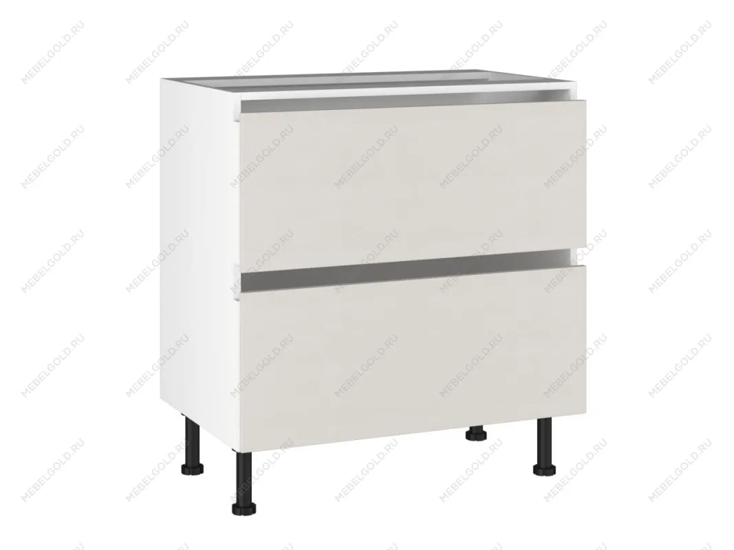 Стол с ящиками СЯ-(2)-80 Start Soft Boyard, Виста (800*523*870) Экокожа Белый, 26216