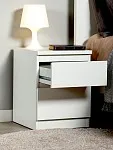 Тумба прикроватная Кастор, 2 ящика, 40х37х49 см, белая | изображение 17