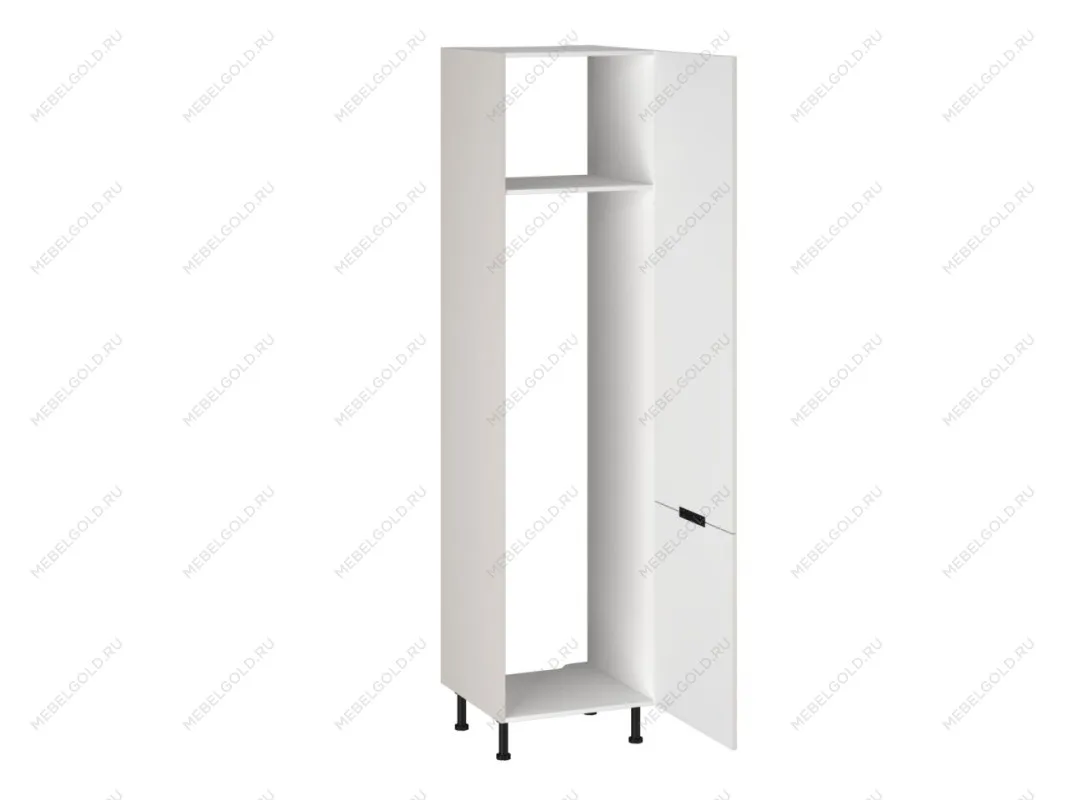 Шкаф-пенал 960 ПХ-60 бока МДФ, Виста (600*586*2456) Экокожа Белый, 26293 | изображение 1