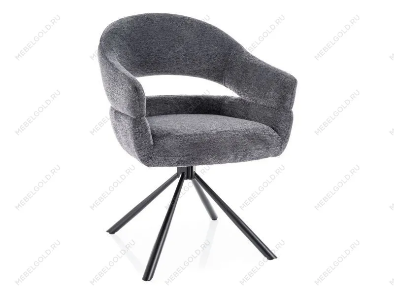 Стул кухонный Signal BORGO Raven 18 поворотный (темно-серый/черный)