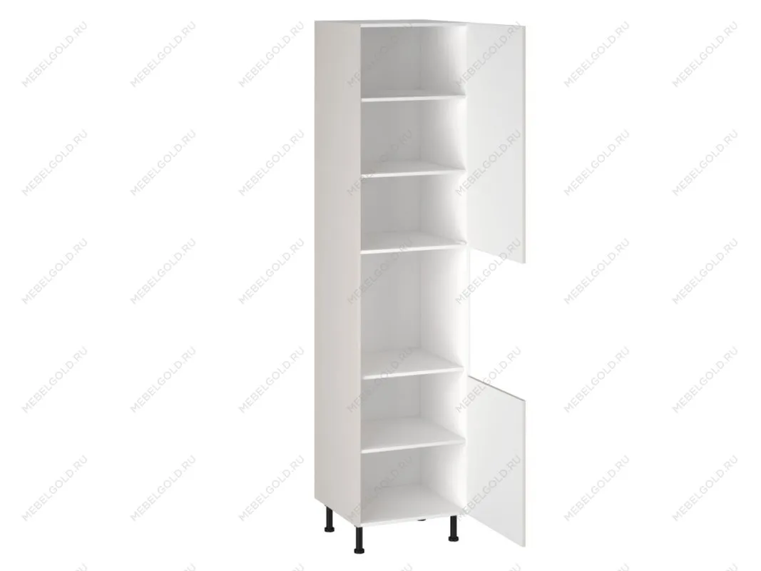 Шкаф-пенал 1080 ПГ-60 бок левый МДФ, Виста (600*586*2576) Экокожа Белый, 26300 | изображение 1