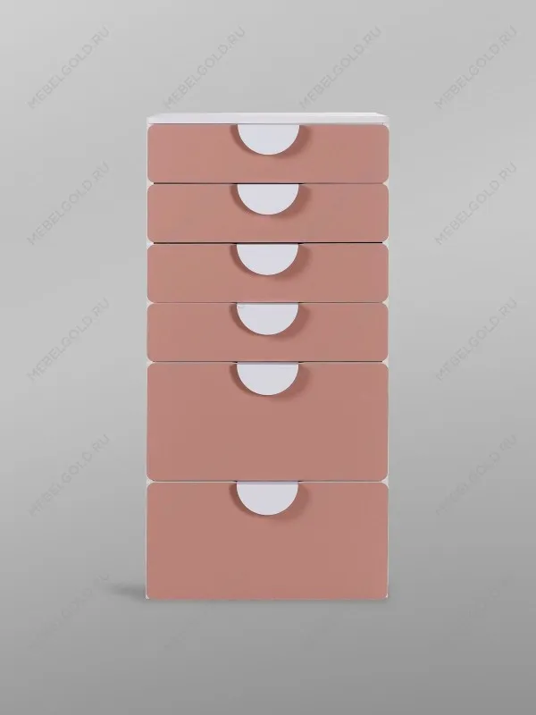 Комод Пикси, 6 ящиков 60x57x120, мечтательный пион | изображение 10