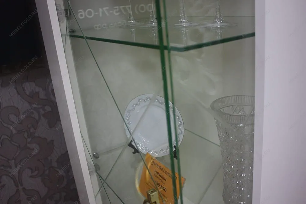 Витрина 1-ств. (левая) Римини СОЛО (белый золото) РМВ1-1С (s) - Выставка Балашиха | изображение 5