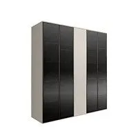 Шкаф 5-ти дв. Bogemia Air (Шелк/Черный) БМШ2/5(4)