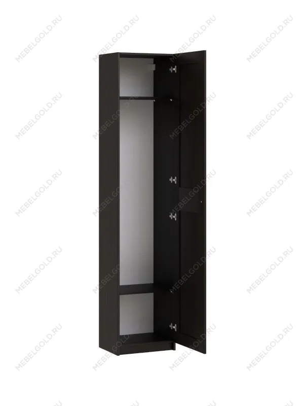 Шкаф Макс, 1 дверь, 50х38х233 см, черно-коричневый, дуб венге | изображение 3