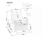 Кресло Signal ARGOS Raven 07 раскладное (серый) | изображение 5