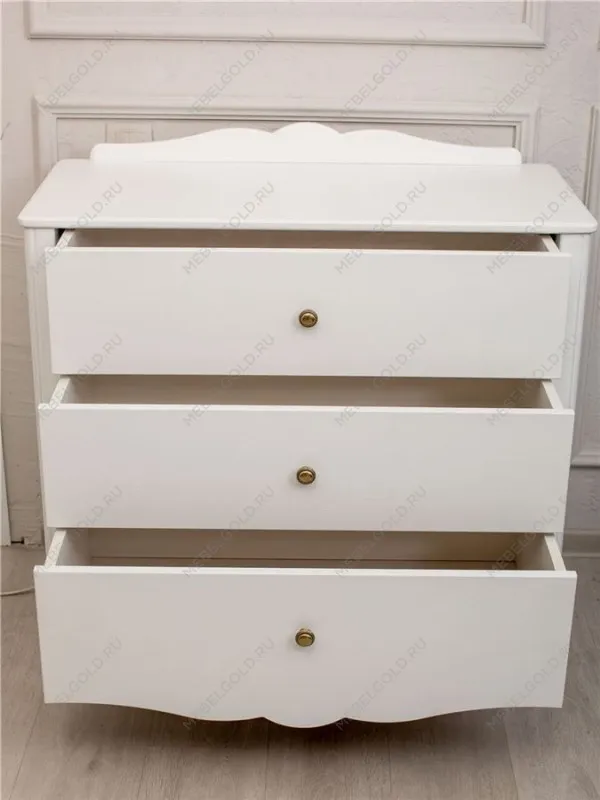 Комод Версаль 3 ящика (белый) | изображение 1