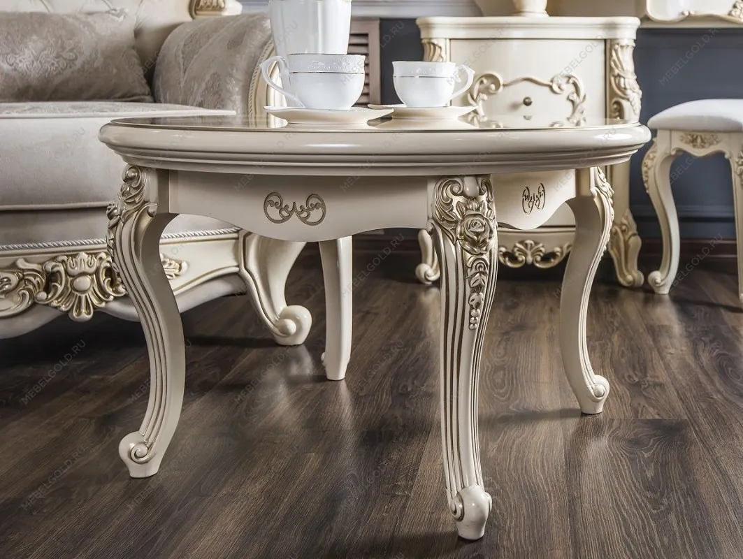 Столик круглый Джоконда крем глянец | изображение 4