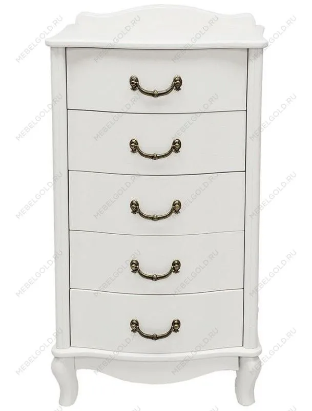 Комод Джульетта узкий 5 ящ.(молочный дуб) | изображение 2