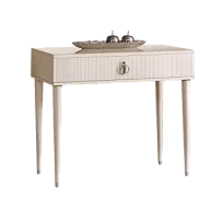 Стол туалетный узкий Римини СОЛО (Бежевый/Серебро) РМСТ-1(s)[9]