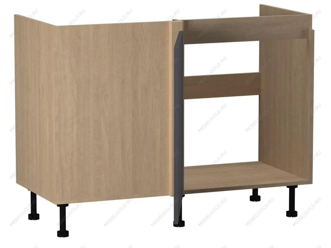 Стол под мойку угловой СМУ-120 правый, Женева (1154*534*870) Дуб Палермо/Синий матовый, 22515 | изображение 1