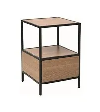 Тумба прикроватная Signal GEO S (дуб/черный)