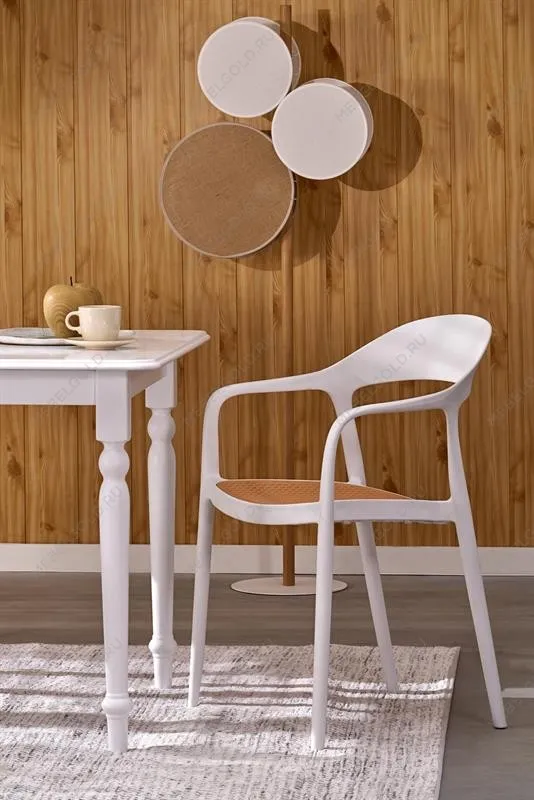 Стол обеденный Halmar NELSON 160 (белый/белый) | изображение 8