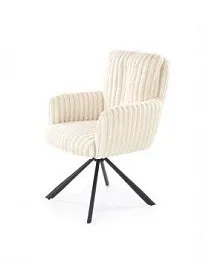 Стул кухонный Halmar K572 поворотный (кремовый/черный)