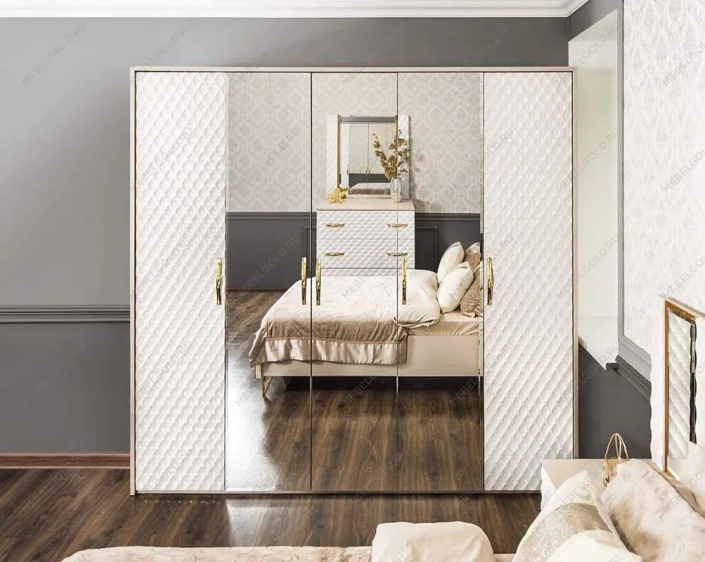 Шкаф Лара 5-дверный белый глянец | изображение 2