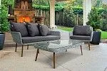 Комплект плетеной мебели MOKKA RIMINI (стол кофейный, 2 кресла, софа 3 х-местная) | изображение 1