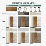 Тумба прикроватная Bogemia Woodline Fly Fa (Слоновая кость) (Novabuk/Хром) БМТП-1 | изображение 1