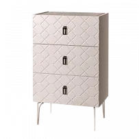 Комод Bogemia-Farfalle (Слоновая кость) (Novabuk/Черный) БМКМ-1 (Fa) - Выставка Балашиха