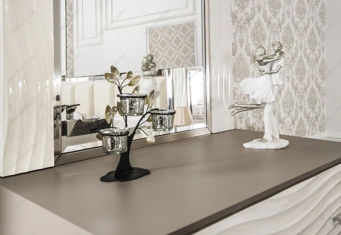 Комод Гравита 3 ящика белый глянец | изображение 4