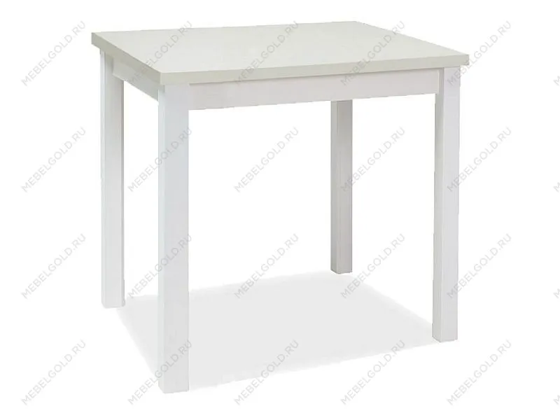 Стол обеденный Signal ADAM 90 (белый мат/белый мат)