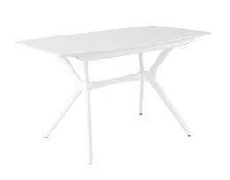 Стол Марко (1300*820+320/цвет столешницы Белый/цвет ножек Белый)