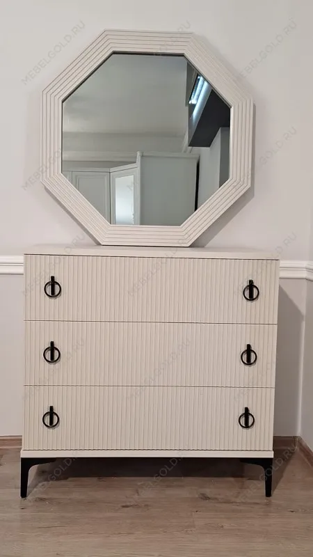 Комод Стелла 3 ящика ярко серый | изображение 6