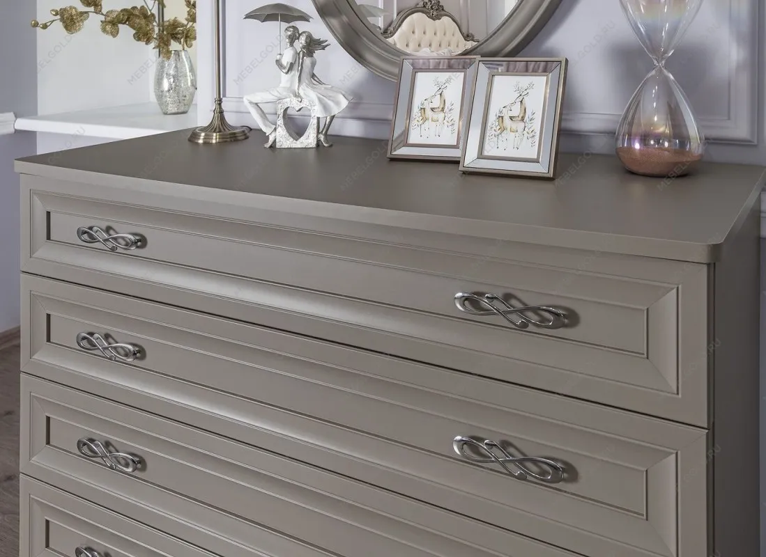 Комод Мишель Лайт 4 ящика серый камень | изображение 2