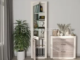 Шкаф с витриной Оливия 1V1D