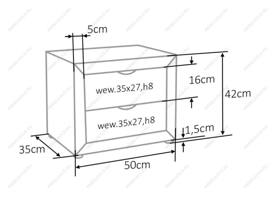 Тумба прикроватная Signal ET-002 VELVET (зеленый) | изображение 1