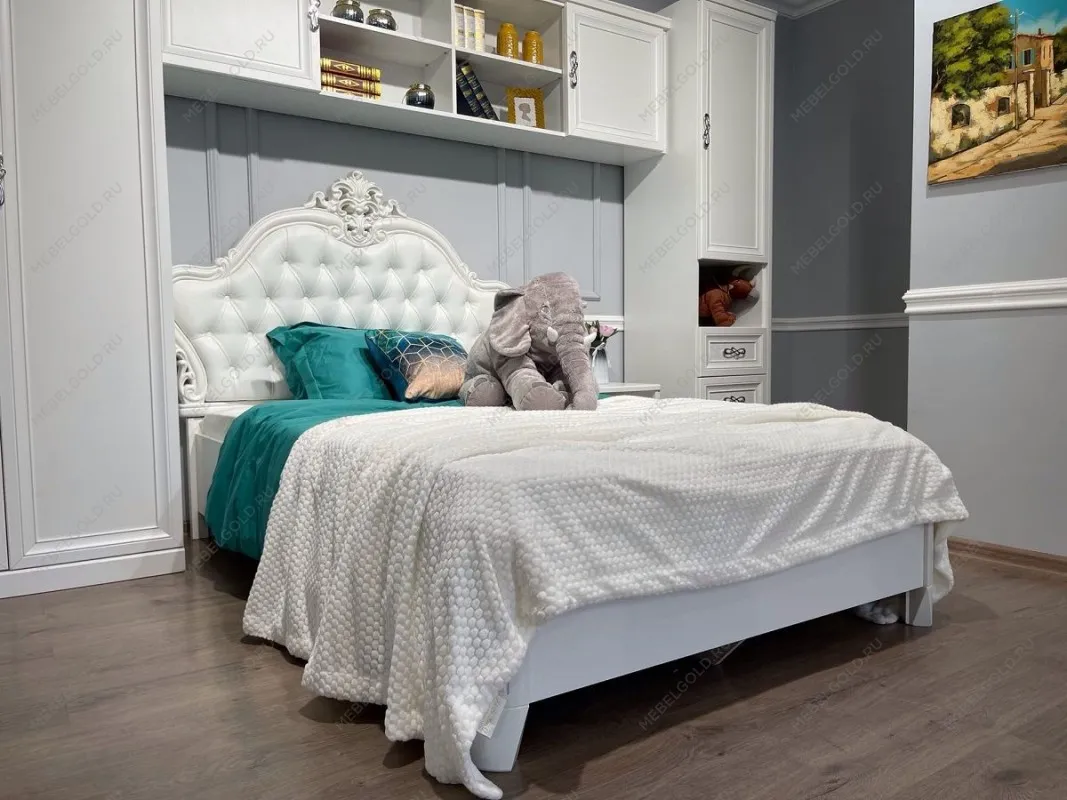 Детская кровать Мишель 120х200 см белый матовый | изображение 3