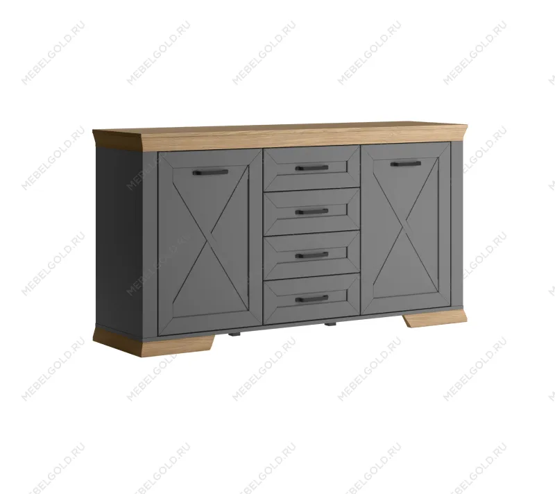 Тумба-комод Марсель KOM2D4S дымчатый алмаз | изображение 3